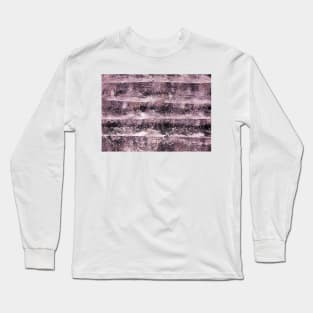 Simple abstract dusty pink watercolor, graphite background. Hand-painted striped texture, splashes, drops, paint smears. Best for background, wallpaper, cover,  poster and packaging, wrapping. Long Sleeve T-Shirt